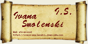 Ivana Smolenski vizit kartica